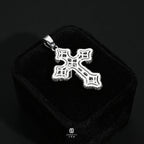 VVS Moissanite Diamond Cross 925 Solid Silver Pendant Hiphop Jewelry