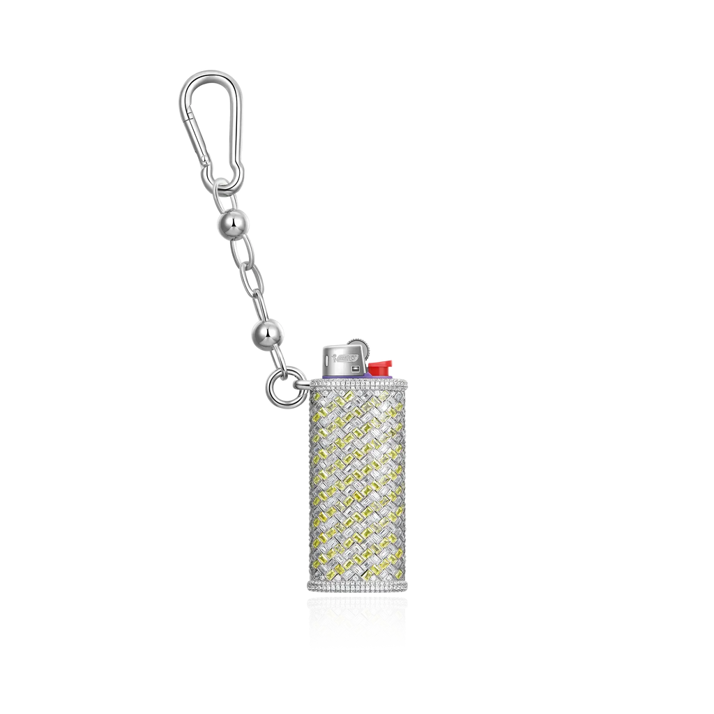 Hip Hop Rappers Jewelry 925 Sterling Silver VVS Marquise Cut Moissanite Diamond Iced Out Dripscale Lighter Case for Men Women