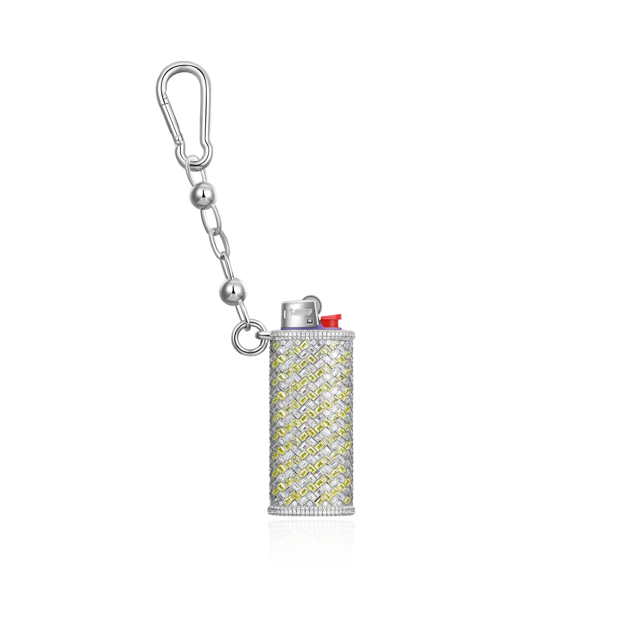 Hip Hop Rappers Jewelry 925 Sterling Silver VVS Marquise Cut Moissanite Diamond Iced Out Dripscale Lighter Case for Men Women