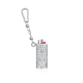 Hip Hop Rappers Jewelry 925 Sterling Silver VVS Marquise Cut Moissanite Diamond Iced Out Dripscale Lighter Case for Men Women