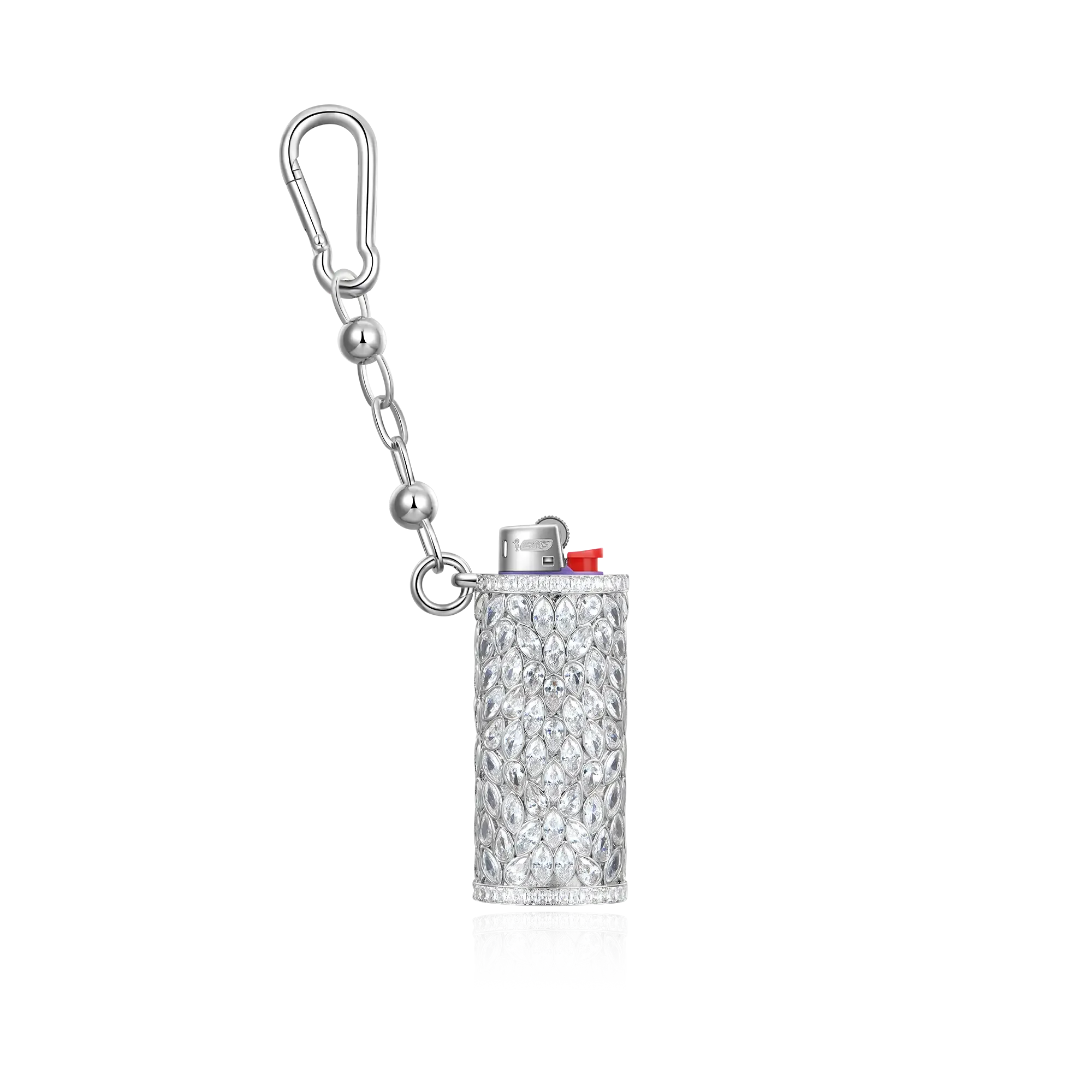 Hip Hop Rappers Jewelry 925 Sterling Silver VVS Marquise Cut Moissanite Diamond Iced Out Dripscale Lighter Case for Men Women