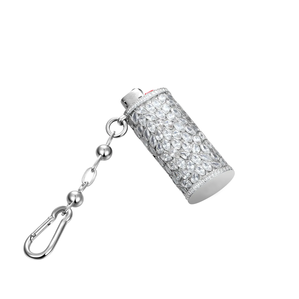 Hip Hop Rappers Jewelry 925 Sterling Silver VVS Marquise Cut Moissanite Diamond Iced Out Dripscale Lighter Case for Men Women