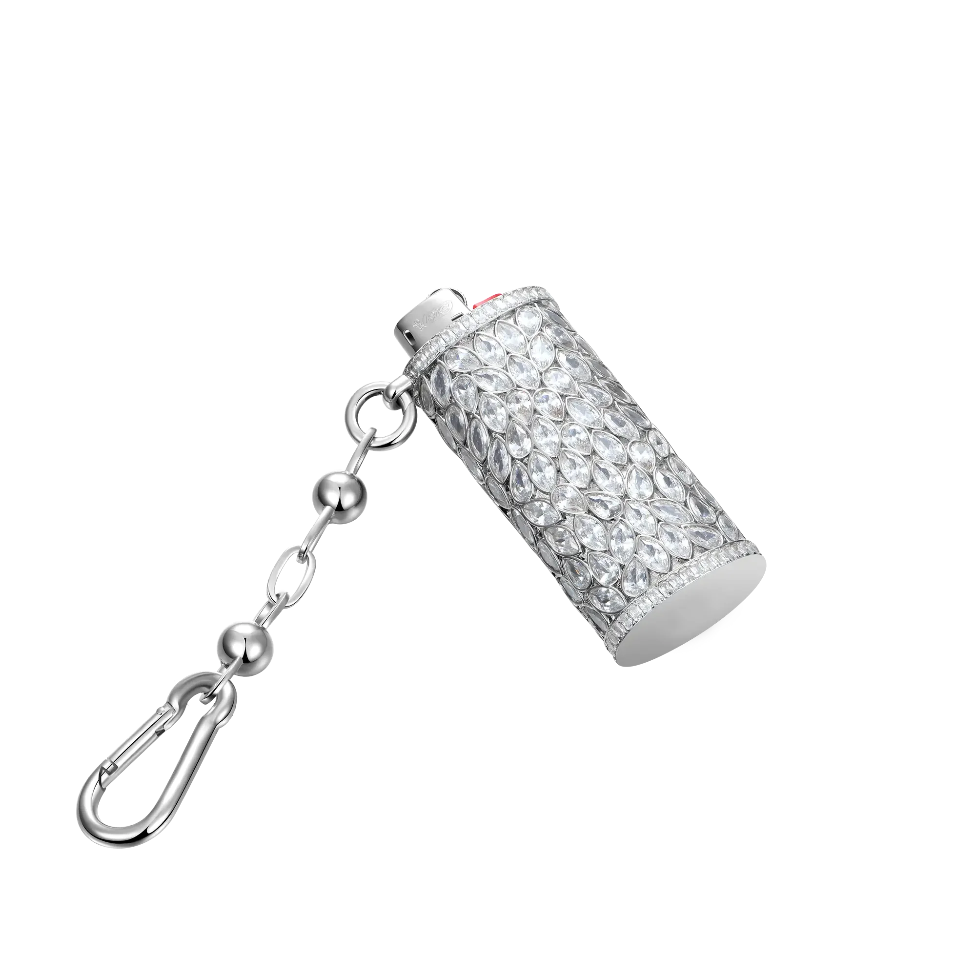 Hip Hop Rappers Jewelry 925 Sterling Silver VVS Marquise Cut Moissanite Diamond Iced Out Dripscale Lighter Case for Men Women