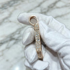 Popular Mossanite Pendant Iced Out Moissanite  925 Silver Upside Down Inverted Mosaic Setting B Pendant
