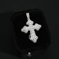VVS Moissanite Diamond Cross 925 Solid Silver Pendant Hiphop Jewelry