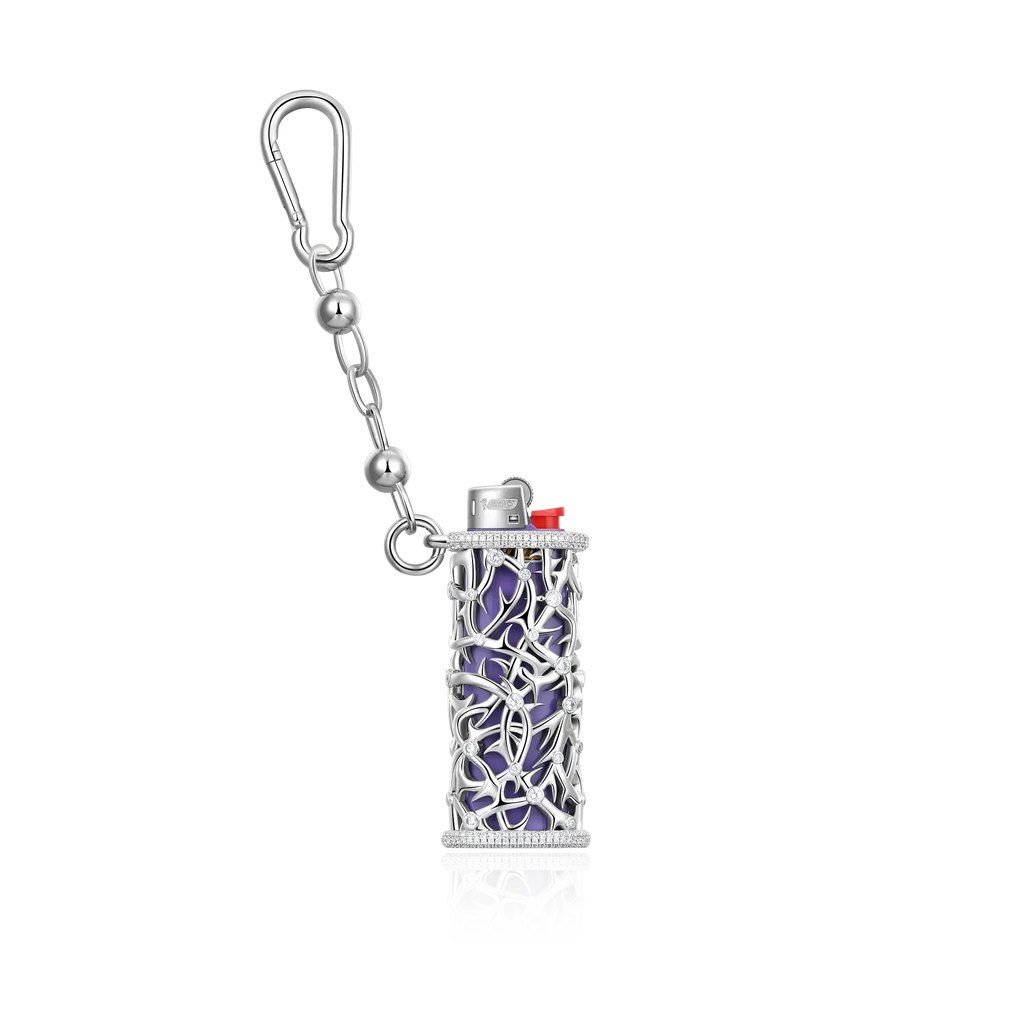Hip Hop Rappers Jewelry 925 Sterling Silver VVS Marquise Cut Moissanite Diamond Iced Out Dripscale Lighter Case for Men Women