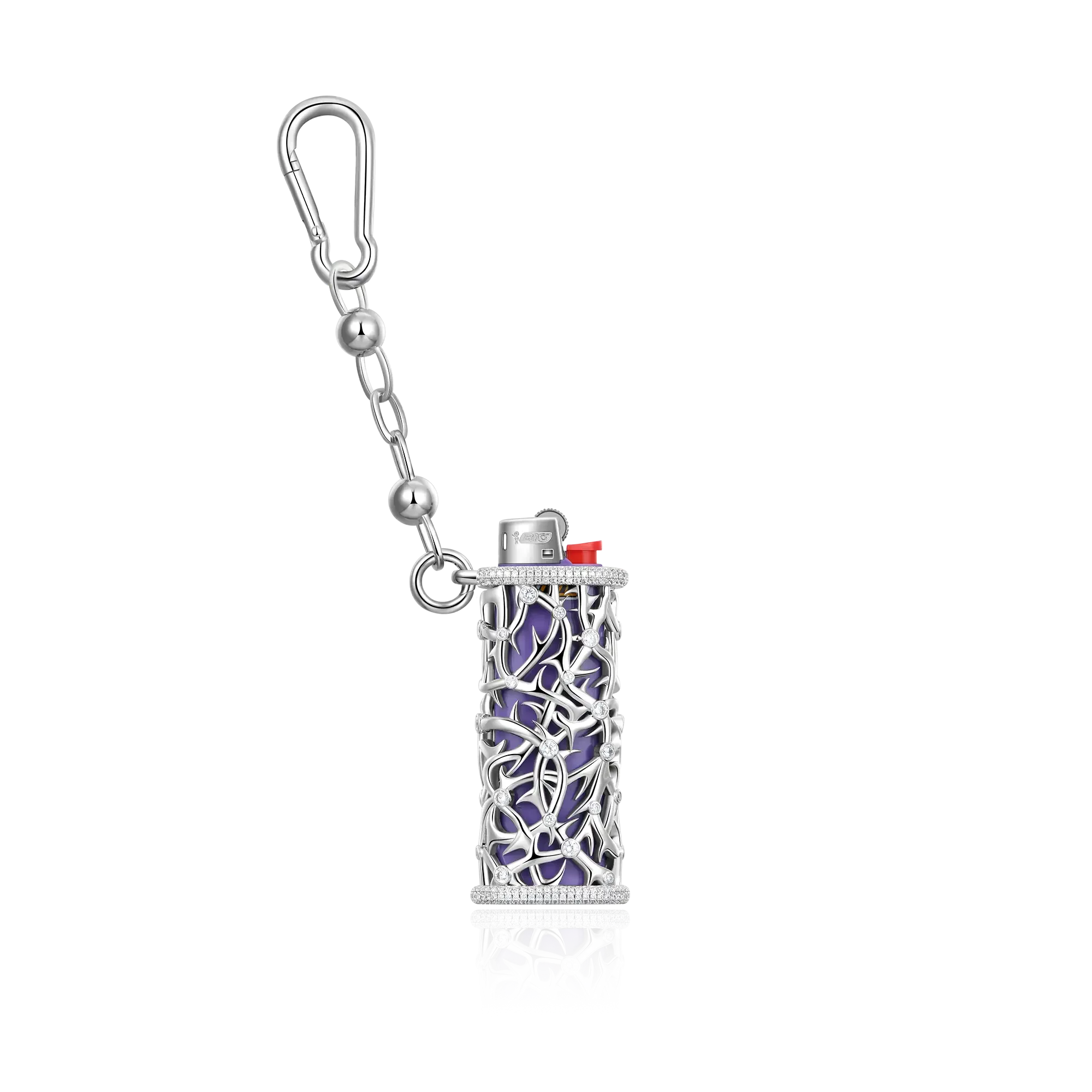 Hip Hop Rappers Jewelry 925 Sterling Silver VVS Marquise Cut Moissanite Diamond Iced Out Dripscale Lighter Case for Men Women