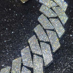 Dây chuyền 25mm CZ - 6 hàng hột. Chains 25mm Six Rows Cz Stone. DC-CZ-10002