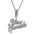 Mặt dây chuyền Stay Humble. CZ Stone Paved Bling Iced Out Letter Pendants . MDC-CZ-10004
