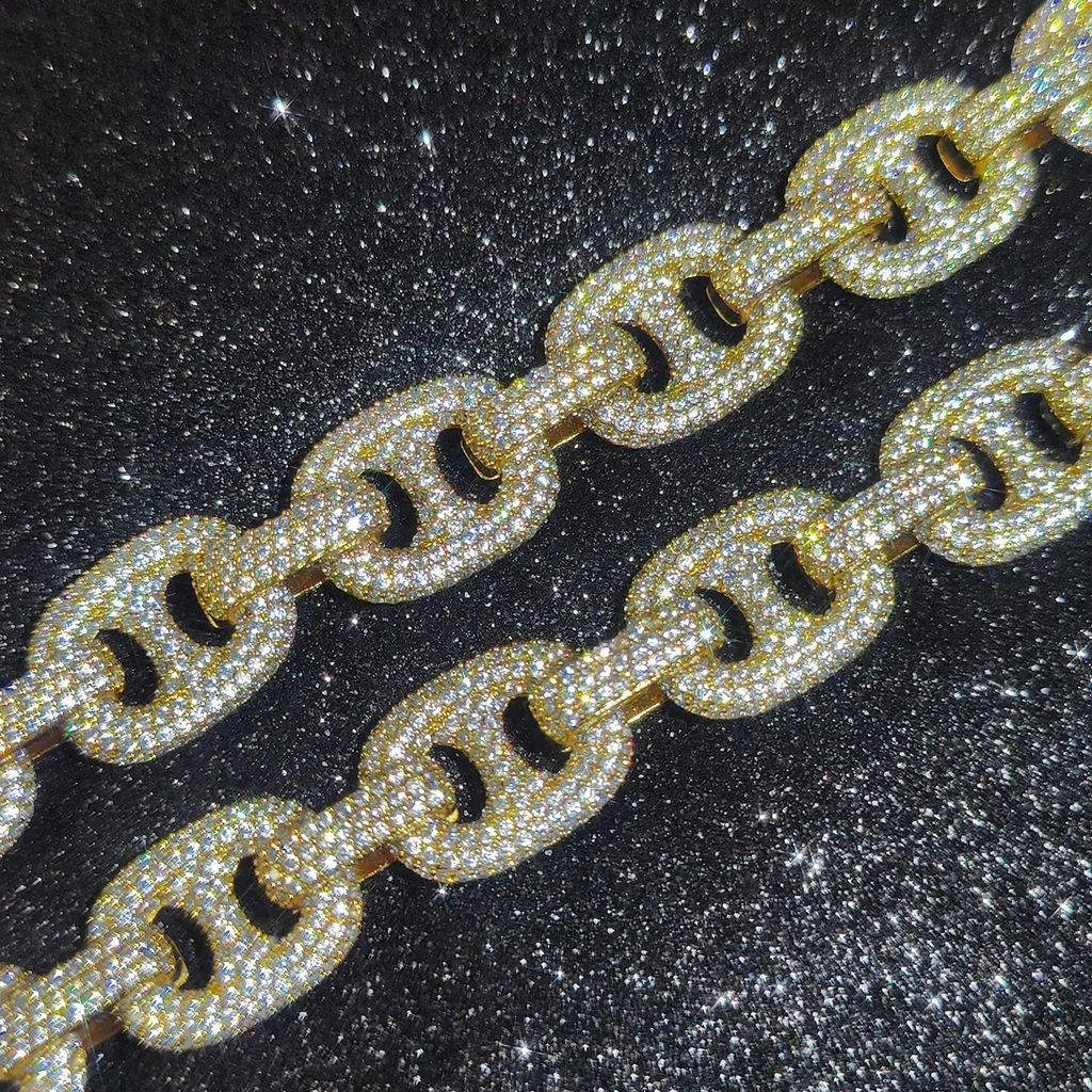 Dây chuyền 16MM CZ Miami Cuban Link Chain Bling Iced Out The Pig Nose Cuban Link LT-CZ-10009
