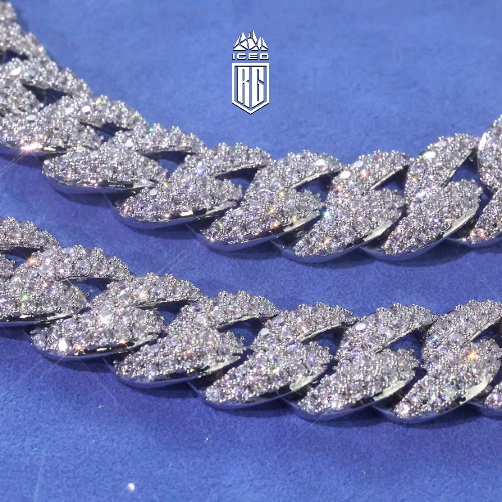 Lắc tay 2-6 hàng đá CZ, Full Diamond CZ, Bubble Cuban Bracelet Iced Out Hip Hop - LT-CZ-10002