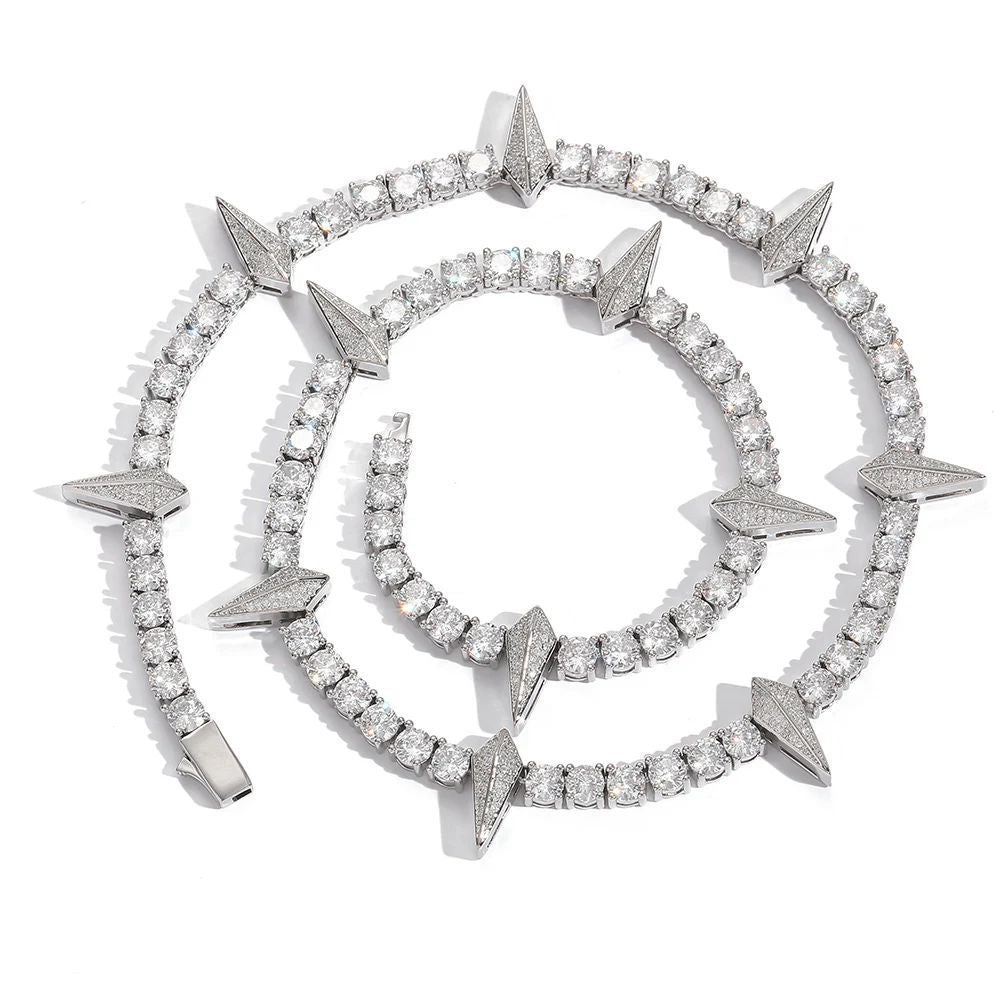 Dây chuyền 5mm Black Panther Tennis Necklace Men. DC-CZ-10006