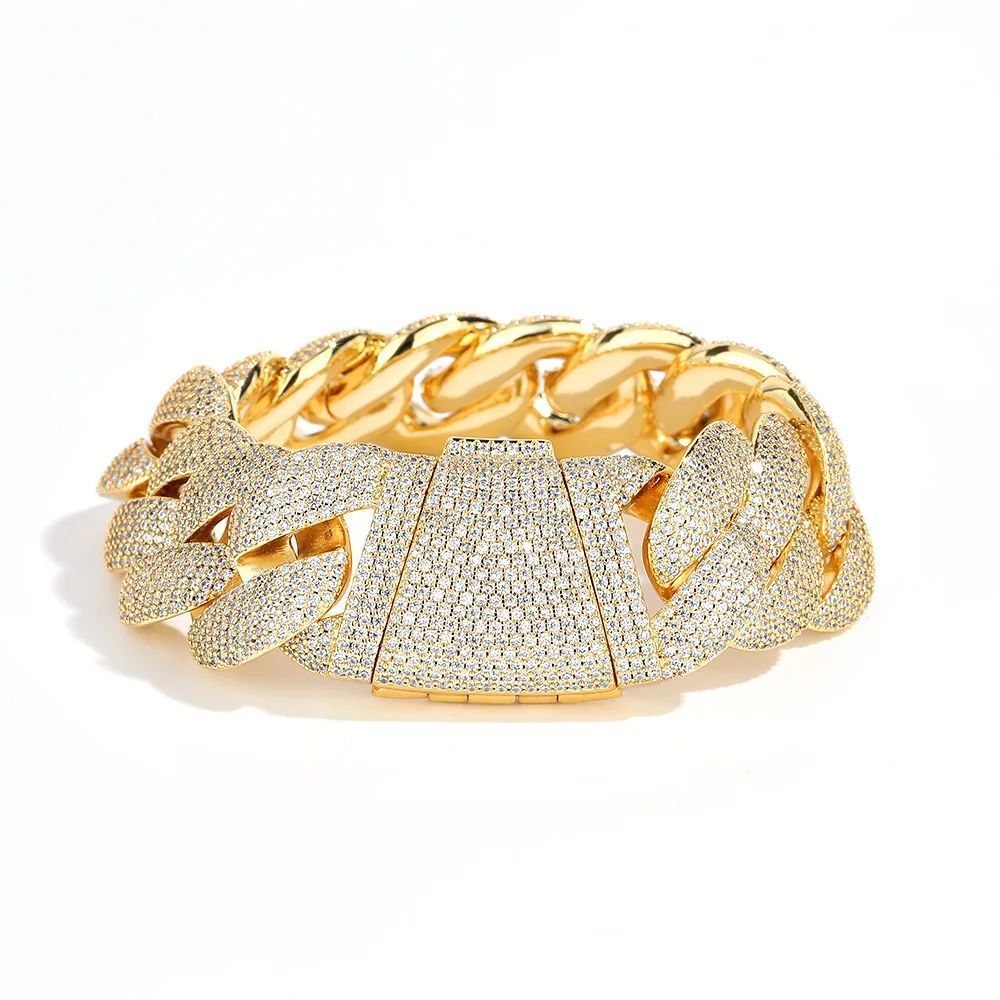 Lắc tay 2-6 hàng đá CZ, Full Diamond CZ, Bubble Cuban Bracelet Iced Out Hip Hop - LT-CZ-10002