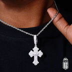 Mặt Dây chuyền Đá Moissanite D VVS1. 925 Sterling Silver Cross Pendant. MDC-CZ-10002