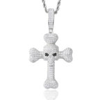 Mặt Dây chuyền Đá Moissanite D VVS1. 925 Sterling Silver Cross Pendant. MDC-CZ-10002