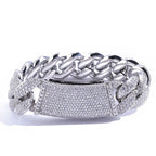 Lắc tay 2-6 hàng đá CZ, Full Diamond CZ, Bubble Cuban Bracelet Iced Out Hip Hop - LT-CZ-10002