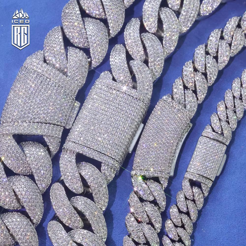 Lắc tay 2-6 hàng đá CZ, Full Diamond CZ, Bubble Cuban Bracelet Iced Out Hip Hop - LT-CZ-10002