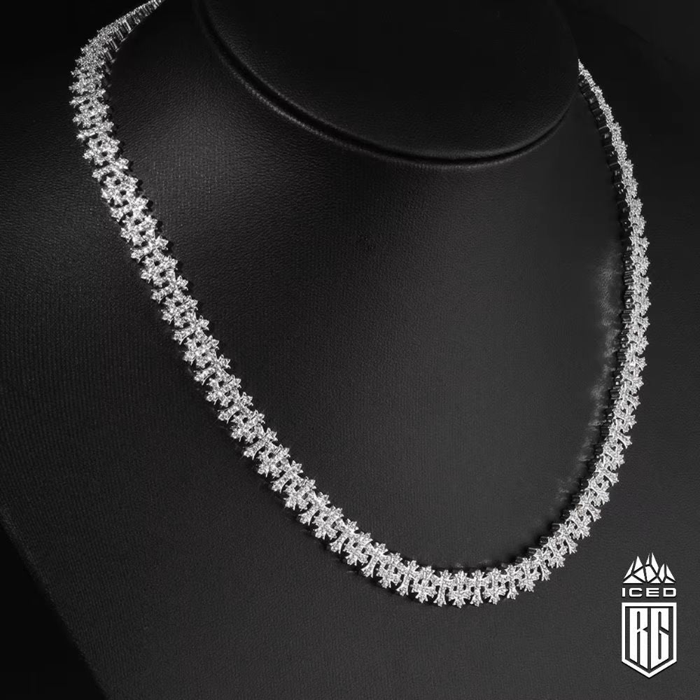 Dây chuyền Thánh Giá. Iced Out Brass Full CZ Micro Paved Cross Chain . DC-CZ-10003