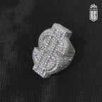 Nhẫn Hip Hop Đô la. Full Ice Out Zircon Money Big $ 18k Gold Plated Ring For Women Men. NX-CZ-10001