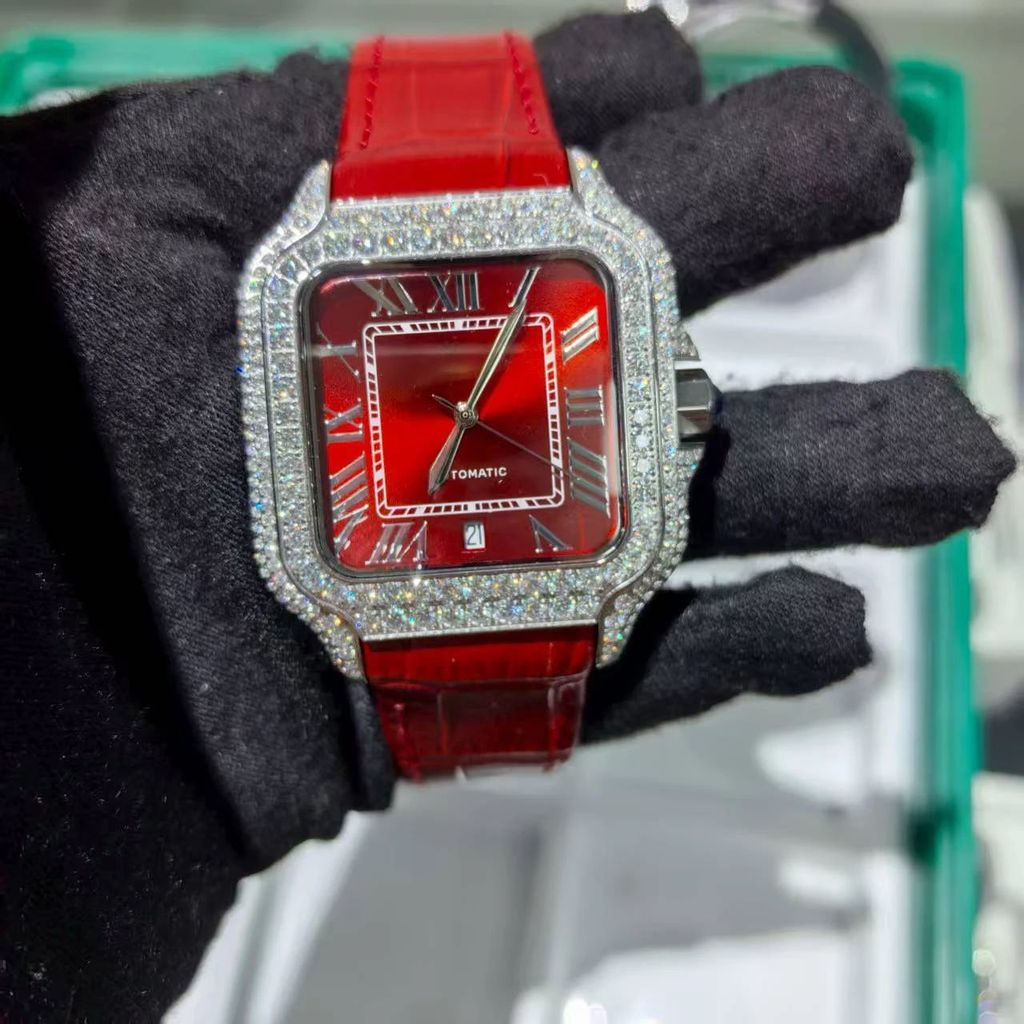 Đồng Hồ Kim Cương đá VVS Moissanite. Diamond Watches Full Iced Out. Passed Tester. DH-MS-10001