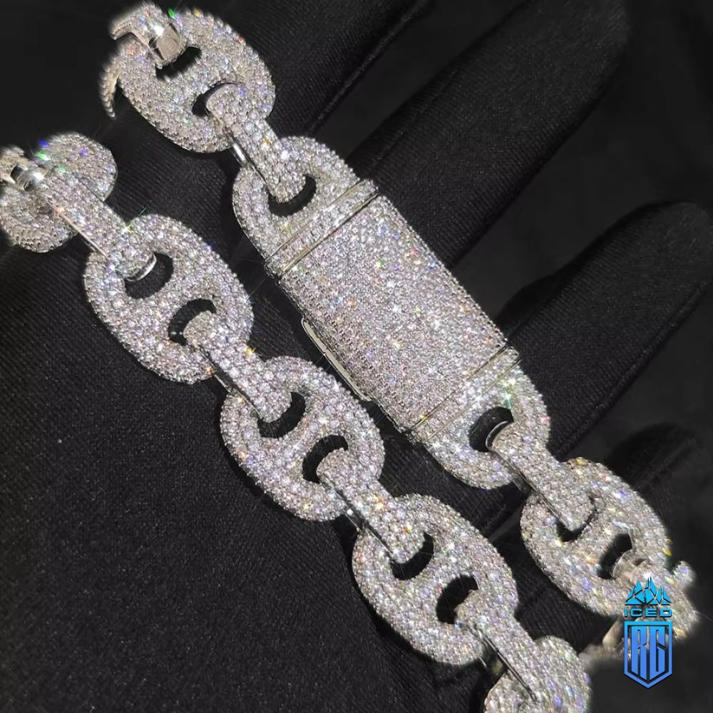 Dây chuyền 16MM CZ Miami Cuban Link Chain Bling Iced Out The Pig Nose Cuban Link LT-CZ-10009