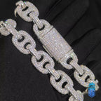Dây chuyền 16MM CZ Miami Cuban Link Chain Bling Iced Out The Pig Nose Cuban Link LT-CZ-10009
