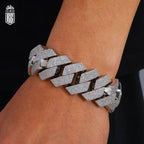 Lắc tay 25MM Cuban Link Bracelet Gold Plated . LT-CZ-10007