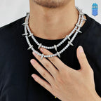 Dây chuyền 5mm Black Panther Tennis Necklace Men. DC-CZ-10006