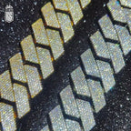 Lắc tay 25MM Cuban Link Bracelet Gold Plated . LT-CZ-10007
