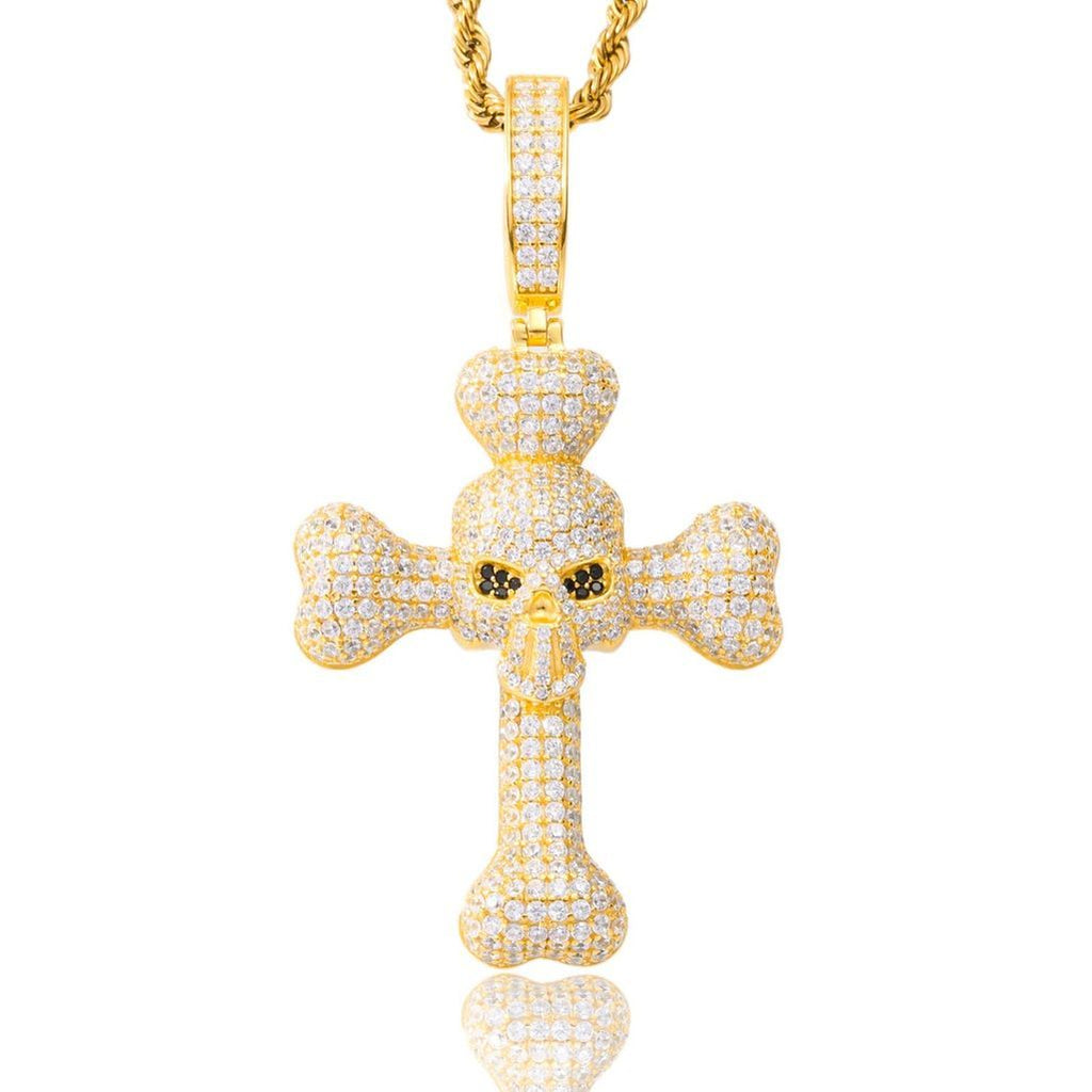 Mặt Dây chuyền Đá Moissanite D VVS1. 925 Sterling Silver Cross Pendant. MDC-CZ-10002