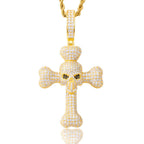 Mặt Dây chuyền Đá Moissanite D VVS1. 925 Sterling Silver Cross Pendant. MDC-CZ-10002