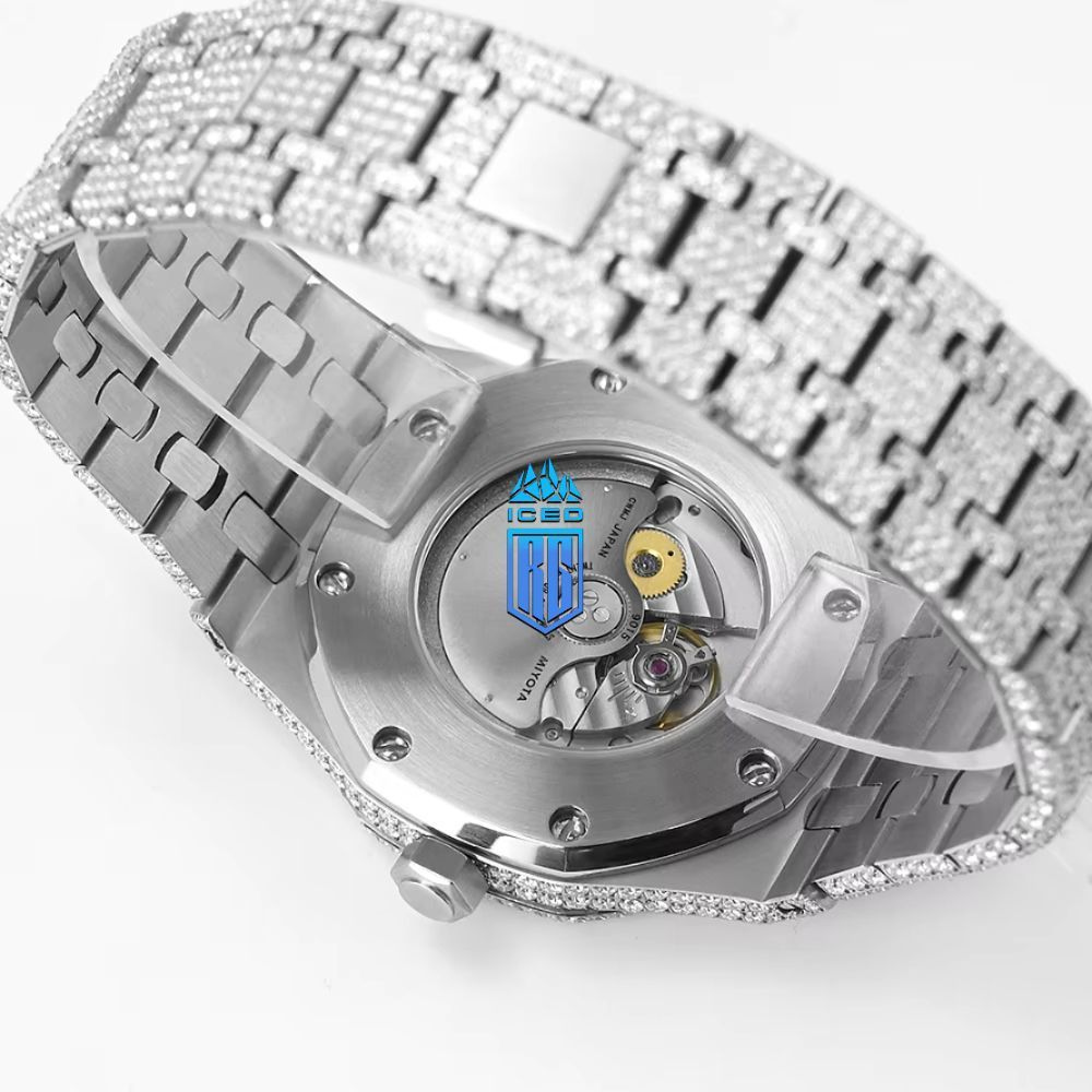 Hip Hop Jewelry Watch For Men Moissanite Iced Out Mechanical Watch 9015 Movement,DH-MS-10003