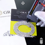 Dây chuyền 2/3/4/5mm Moissanite. Tennis Chain Hip Hop VVS Moissanite Tennis Necklace LT-CZ-10008