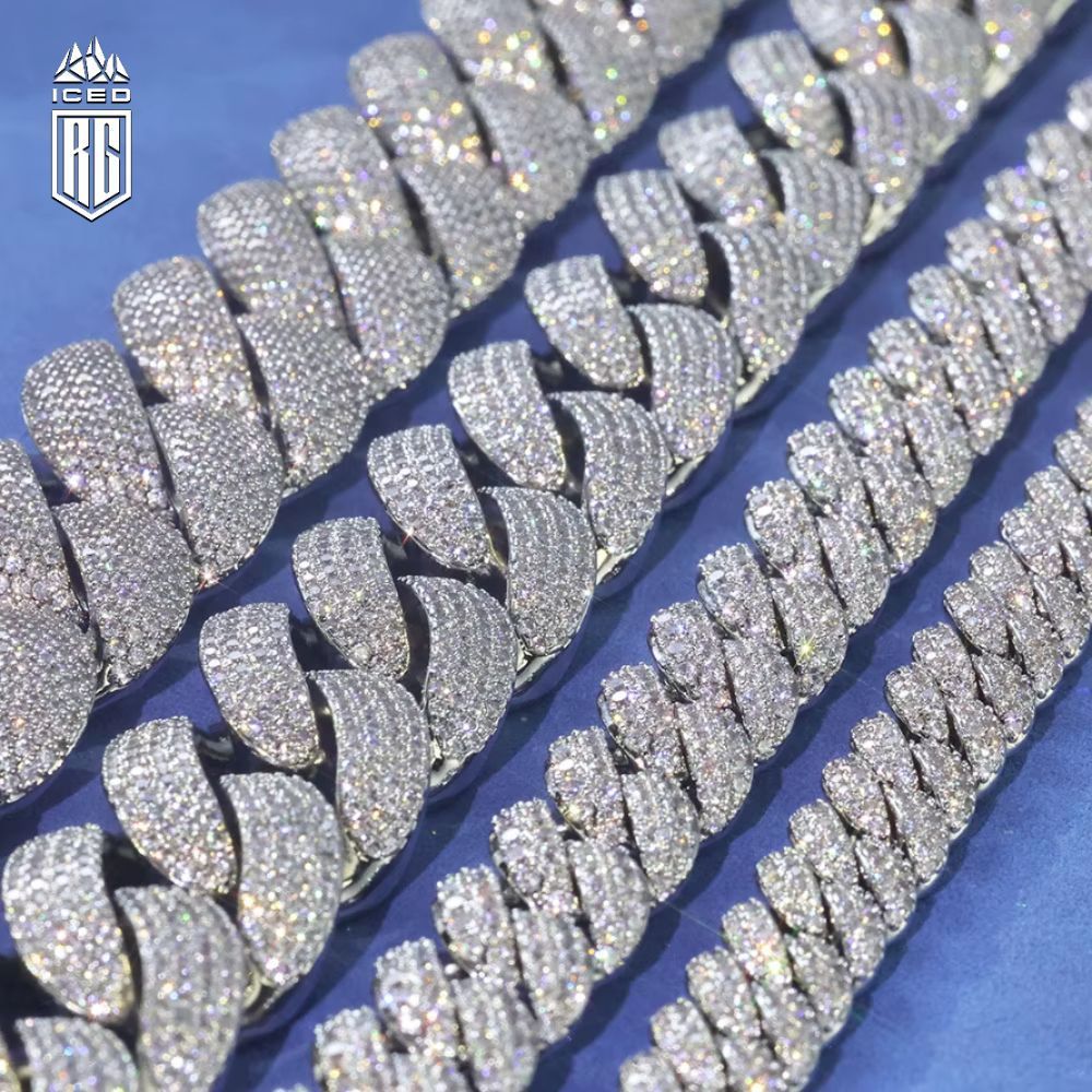 Lắc tay 2-6 hàng đá CZ, Full Diamond CZ, Bubble Cuban Bracelet Iced Out Hip Hop - LT-CZ-10002