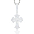 Mặt Dây chuyền Đá Moissanite D VVS1. 925 Sterling Silver Cross Pendant. MDC-CZ-10002