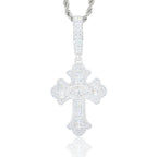 Mặt Dây chuyền Đá Moissanite D VVS1. 925 Sterling Silver Cross Pendant. MDC-CZ-10002