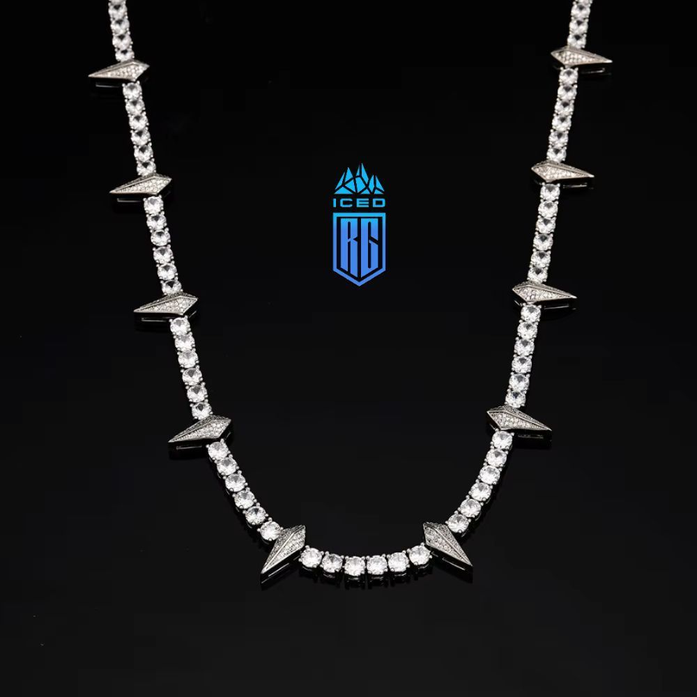 Dây chuyền 5mm Black Panther Tennis Necklace Men. DC-CZ-10006