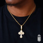Mặt Dây chuyền Đá Moissanite D VVS1. 925 Sterling Silver Cross Pendant. MDC-CZ-10002