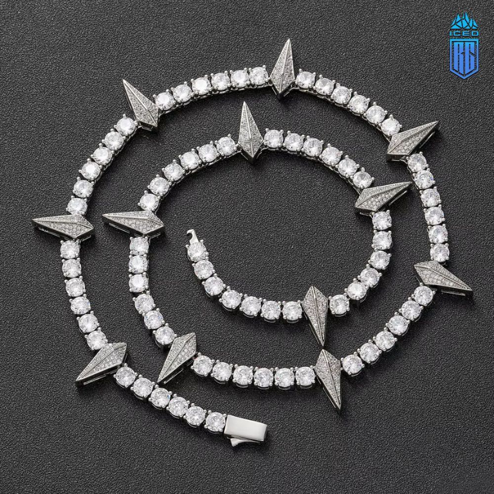 Dây chuyền 5mm Black Panther Tennis Necklace Men. DC-CZ-10006