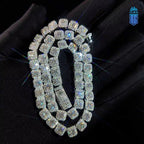 Dây chuyền 7MM Factory VVS Moissanite Diamond Chain 925 Sterling Silver Hip Hop Jewelry DC-MS-10002