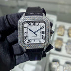Đồng Hồ Kim Cương đá VVS Moissanite. Diamond Watches Full Iced Out. Passed Tester. DH-MS-10001