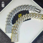 Lắc tay 25MM Cuban Link Bracelet Gold Plated . LT-CZ-10007