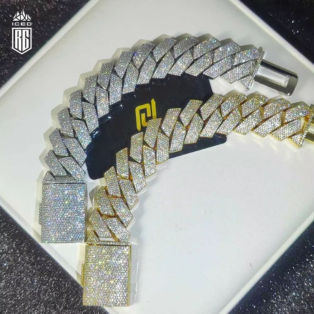 Lắc tay 25MM Cuban Link Bracelet Gold Plated . LT-CZ-10007
