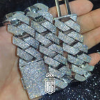Dây chuyền 25mm CZ - 6 hàng hột. Chains 25mm Six Rows Cz Stone. DC-CZ-10002