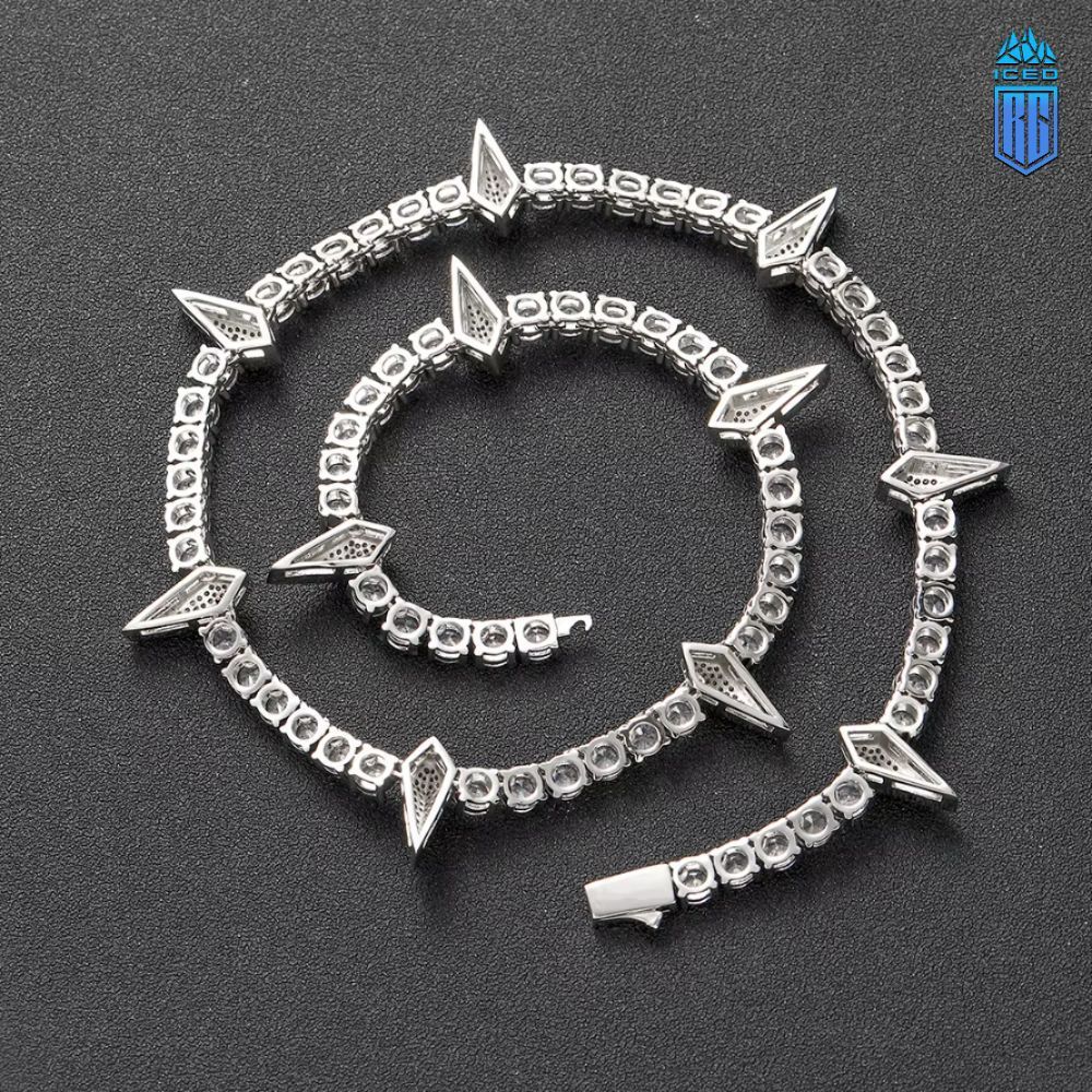 Dây chuyền 5mm Black Panther Tennis Necklace Men. DC-CZ-10006