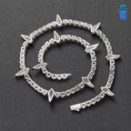 Dây chuyền 5mm Black Panther Tennis Necklace Men. DC-CZ-10006