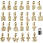 Mặt dây chuyền A tới Z. Gold Letter Hip Hop Bling Zircon Rock Sugar Single A To Z. MDC-CZ-10001