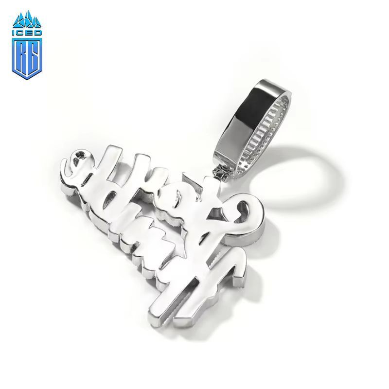 Mặt dây chuyền Stay Humble. CZ Stone Paved Bling Iced Out Letter Pendants . MDC-CZ-10004