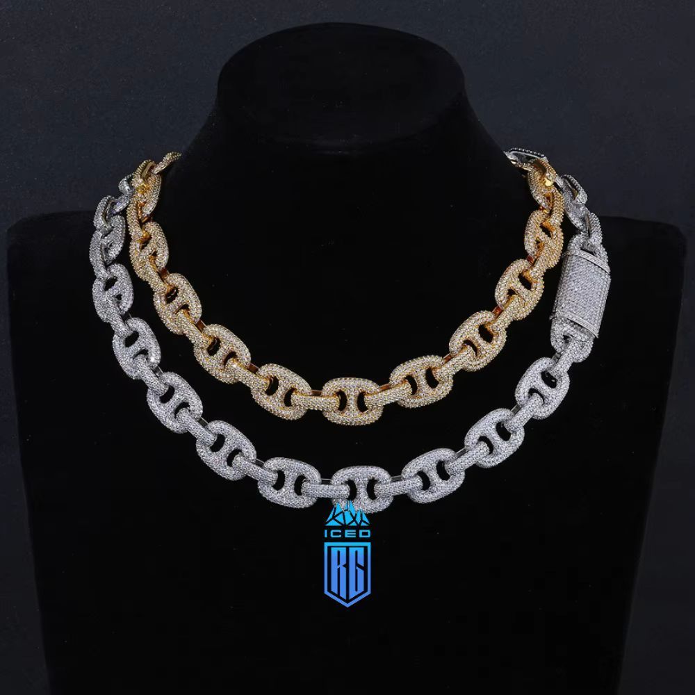 Dây chuyền 16MM CZ Miami Cuban Link Chain Bling Iced Out The Pig Nose Cuban Link LT-CZ-10009