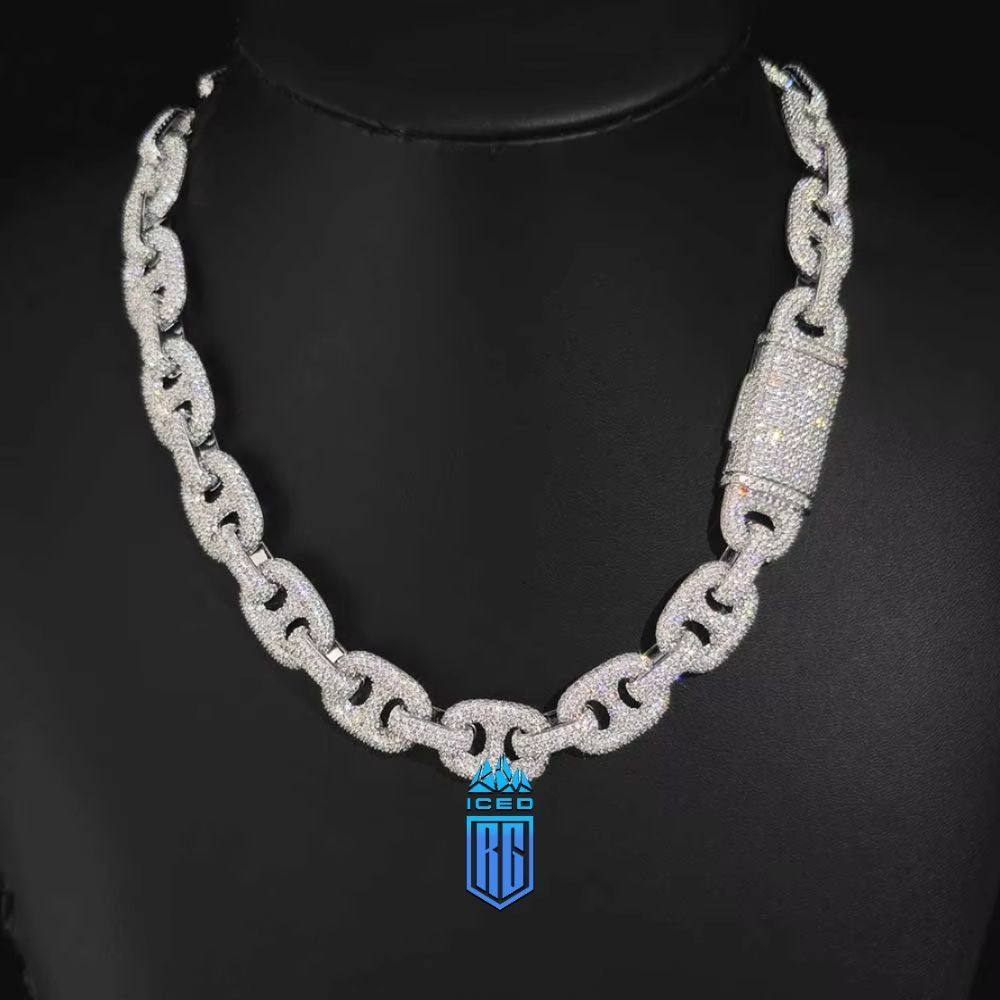 Dây chuyền 16MM CZ Miami Cuban Link Chain Bling Iced Out The Pig Nose Cuban Link LT-CZ-10009